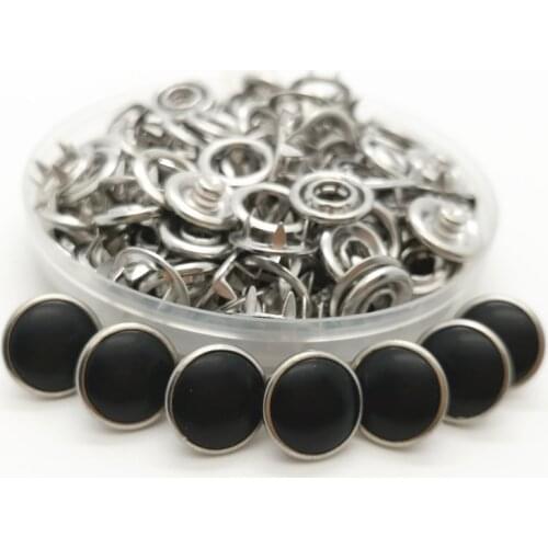 11.7mm Clothing Buttons Clip Studs Snap-Fasteners Ring-Press Prong Sliver Dummy Baby