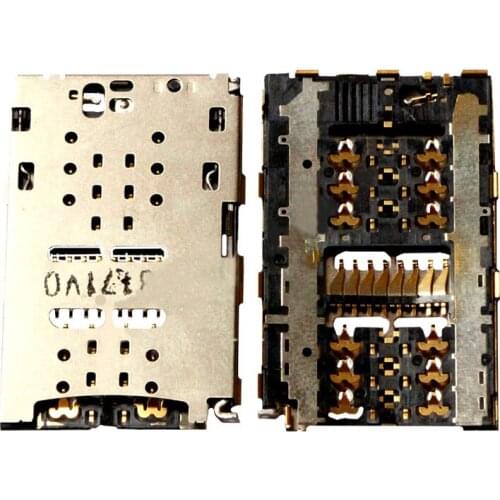 2Pcs Sim Card Reader Slot Tray Holder Connector Socket For Lenovo Vibe S1 S1c50 S1a40 Yogabook YB1-X90F X91L YB1-X90L X90F Plug