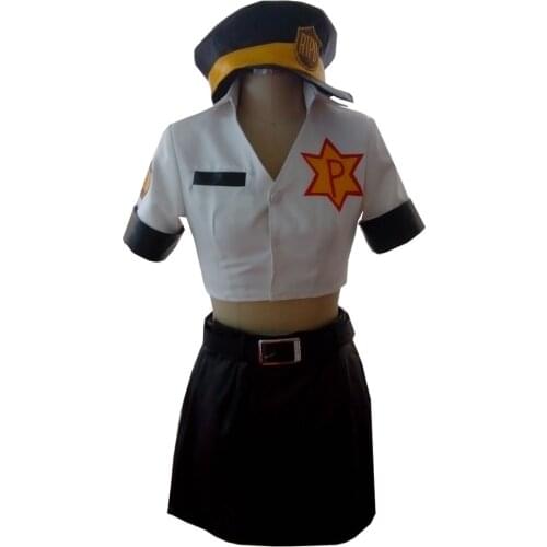 2018 Panty & Stocking with Garterbelt Panty Police Cosplay Costume Custom Made any size Short Sleeve Uniform