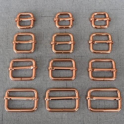 50 Pcs/Lot 15mm 20mm 25mm 32mm Heavy Metal Adjuster Slider Bag Handbag Cat Dog Collar Sewing Garment Accessory Straps Belt