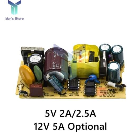 AC-DC 5V 2A/2.5A 12V 1A Switching Power Supply Module Bare Circuit 220V to 5V 12V Step Down Board Over Current Protection