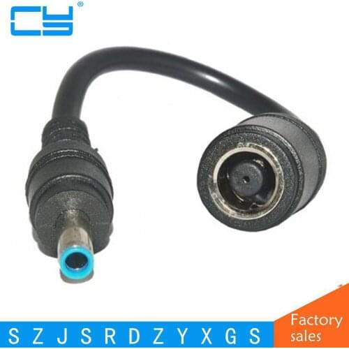 Ree Shipping 7.4*5.0 mm to 4.5*3.0 mm with Pin Bule DC Power Charger Adapter Converter Connector for HP Ultrabook