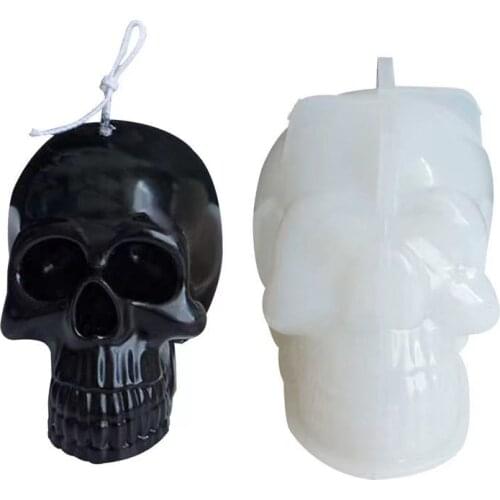 Large 3D Skull Candle Mold DIY Simulation Skull Silicone Mold Easter Halloween Candle Mold Large Silicone Candle Mold Soap Mold