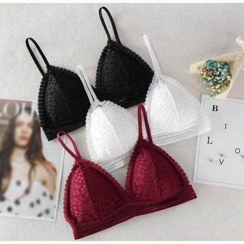 Push Up Bra Bralette Women Underwear Lingerie Sexy BH Seamless Lace Brassiere Pitted Without Underwire For Female