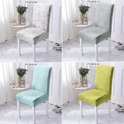 Geometric plain texture dining chair covers chair cover office chair recliner cover dining chairs party supplies wholesale Home