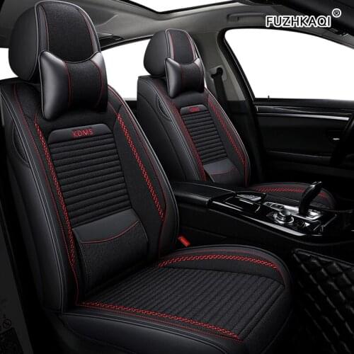 FUZHKAQI flax car seat covers For volvo v50 v40 c30 c50 xc30 xc40 xc50 xc90 xc60 s80 s60 s40 v70 auto accessories seat covers