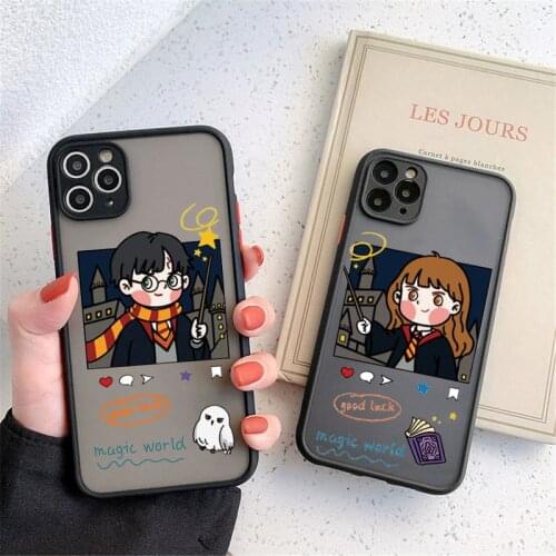 Phone Case for IPhone 12 11 Pro XR X S MAX SE2020 7 8 6S Plus Matte Clear Shockproof Capa Art Magic Cartoon Draco Malfoy Cover