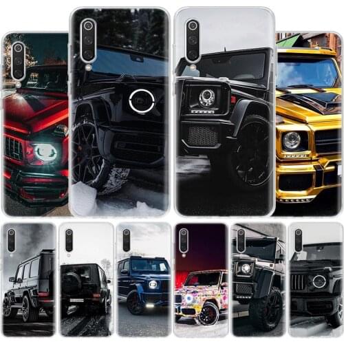 Black Sport Cars Male Men G63 Cover Phone Case For Xiaomi Redmi Note 10 9 9S 8T 8 7 6 5 9A 6A 7A 8A 9C K20 S2 Pro Luxury Soft Co