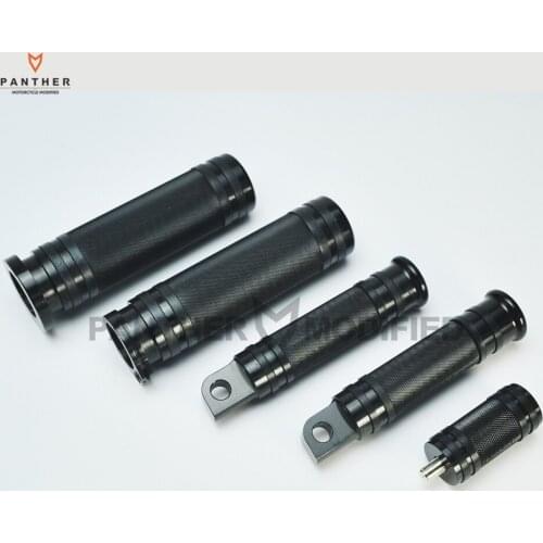 Black Motorcycle Handlebar Hand Grips Foot Rest Shift Peg Kit case for Harley Davidson Dyna Road King Super