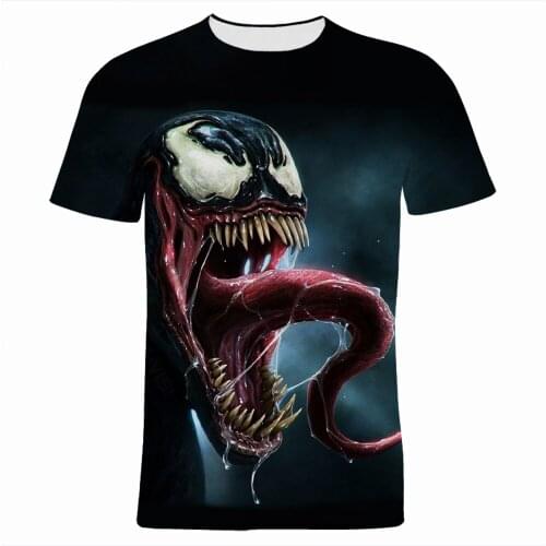 Venom 3D Print Boy Girl Kids Tee Shirts Summer Marvel Short Sleeve Women T Shirt Fashion Oversized Mens Clothing