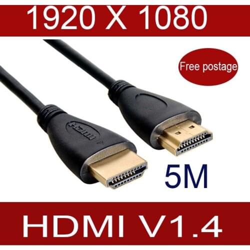 15ft 5meter HDMI-compatible V1.4 Gold Plated Connector Cable 1080P 3D for HDTV DVD NEW