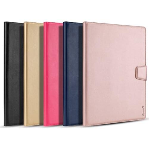 Hanman Sheepskin Leather Case for Samsung Galaxy Tab A7 Lite T220 T225 Business Holder stand with Wallet Card Slot Case Cover