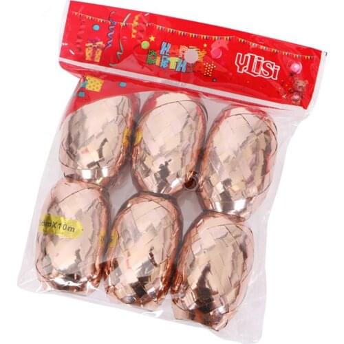 White Rose Gold Ribbon 10 meters Long Foil Latex Balloons Wedding Birthday Party Decor Balloon Chain Arch Accessories Gifts