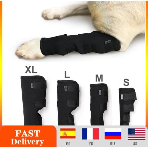 Pet Knee Pads Dog Support Brace For Leg Injury Recover Hock Joint Wrap Breathable Dog Legs Protector Support Health для собак