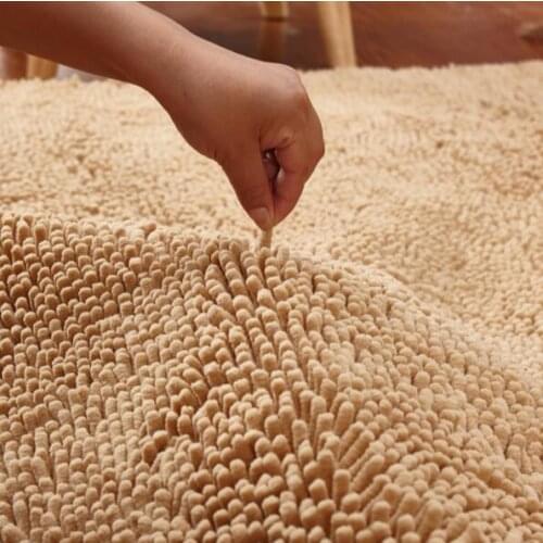 Customizable Large Size 60*160cm/100*200cm Cheap Thicken Chenille Bath Mat, Bathroom Rug Carpet for Living Room Floor Mat