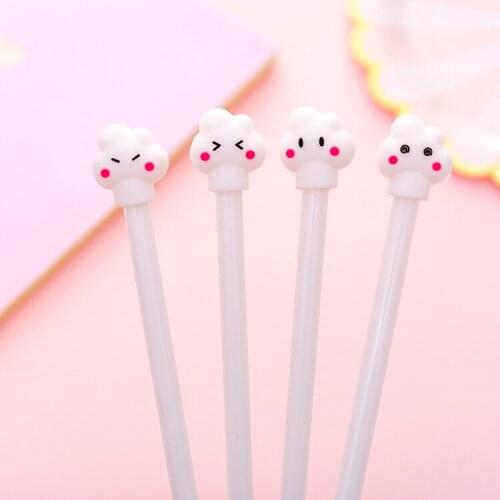24pcs Creative Neutral Pen Lovely Stationery Flowerpot Waterborne Cartoon Fresh Office Signature Pen Kawaii School Supplies