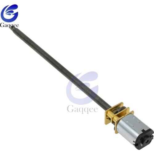 GA12-N20-M4*100 DC Screw Reduction Gear Motor 100RPM 3V 6V 12V Intelligent Toy Car DC Gear Low Speed Brushless Motor Accessories