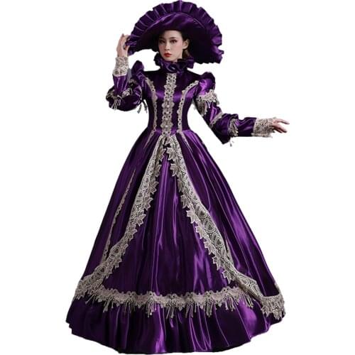 Pink Marie Antoinette Long Sleeves Victorian Dress