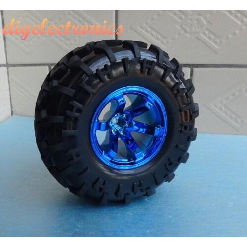 2pcs 130MM Smart Robot Car Wheels Rubber Wheel Width 60MM Toy Car Tire for DIY RC Toy Robot Car Accessories