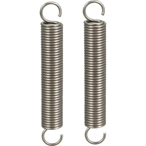 UXCELL 2pcs Extended Compressed Springs Springs steell Small Dual Hook Tension Spring for Marine Computer Electronics Railway