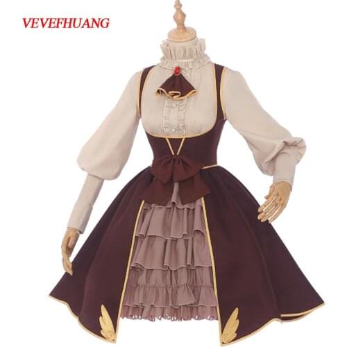 VEVEFHUANG Kосплей Animal Card Captor SAKU KINOMOTO SAKURA Tomoyo Medieval Fantasy Cosplay Costume Girl Lolita Dress Costumes