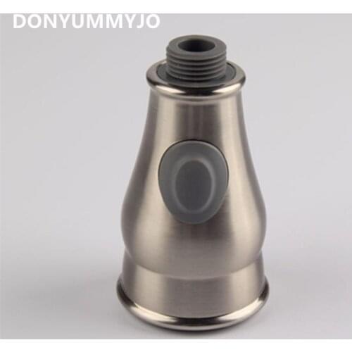 High Quality ABS Plastic Chrome Finish Kitchen Faucet Pull Out Spray Nozzle Spout Head Changed Kitchen Faucet Accessories