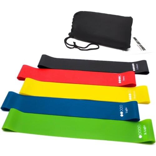 Yoga Stretch Band TPE mini loop resistance band sets gym fitness equipment exercise resistance band loops sets Elastic Hip Ring