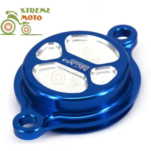 CNC Billet Aluminum Blue Engine Oil Filter Cover Cap For Yamaha YZ250F 14-20 YZ450F 10-20 YZ250FX 15-20 WR250F 2015