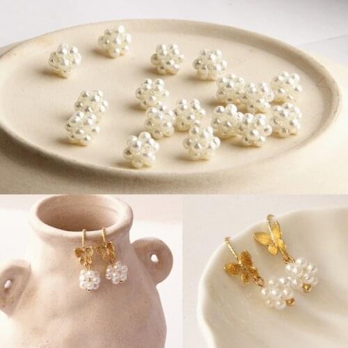 Mini hand-wound pearl pearl ball diy earring earrings gesture material accessories pendant