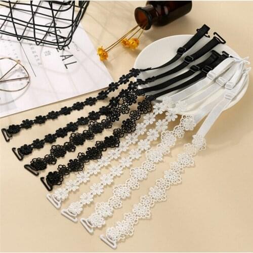 Women Intimate Bra Accessories Decorative Shoulder Cute Flower Lace Bra Straps Replacement Underwear Belt Hot Sale