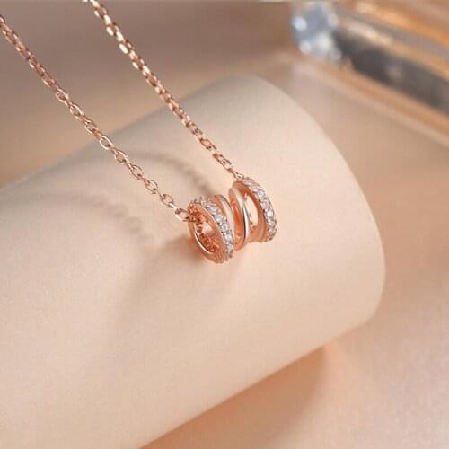 925 Sterling Silver Slim Waist Necklaces Female Fashion Pendant Girl Women Wedding Gift