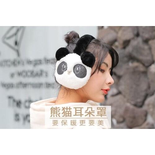Winter Cute Panda Earmuff Ear Muff Warmer-White