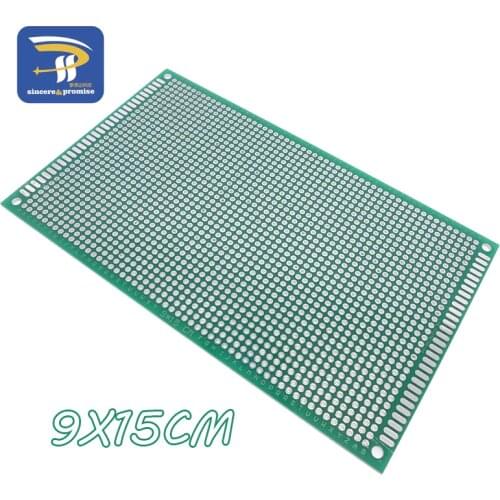 1PCS 9X15 cm double-Side Copper prototype pcb 9*15cm Universal Board for Arduino
