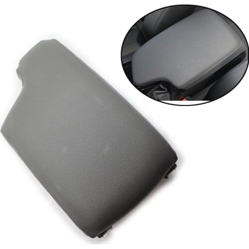 1Pc For BMW E90 E91 E92 3 Series 2005-2012 Car Center Console Lid Armrest Case Cover Leather Car Interior Accessories Black Gray