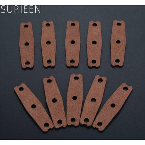 10 Pcs Hunting Microfiber Leather Slingshot Pouches Pouch For Outdoor Shooting Catapults Sling Shots Bow Replacements 55*15*11mm