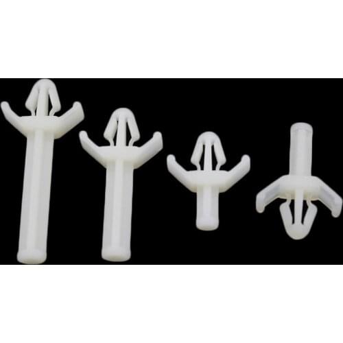 100Pcs Nylon Plastic Reverse Locking Circuit Board Support Single Head PC Board Isolation Column Snap-In Post Fixed Clips Screws