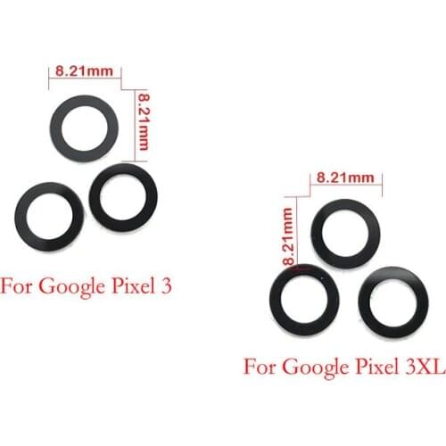 2pcs/lot Original Rear Camera Glass lens & Adhesive Sticker For Google Pixel 3 3XL top quality