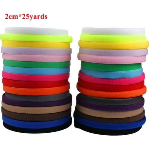 2cm*25 Yards 2 Roll No Self Adhesive Hook and Loop Magic Button Black White Adhesive Tape Patch Snap Fastener Sewing Accessories