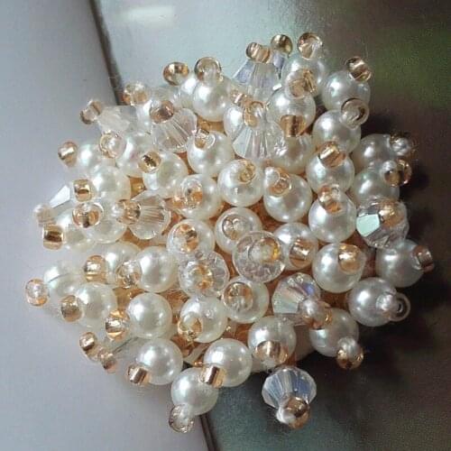 1pc 3D Handmade flower Patches for clothing headwear DIY sew on sequin rhinestone parches appliques for hats bags sewing kits