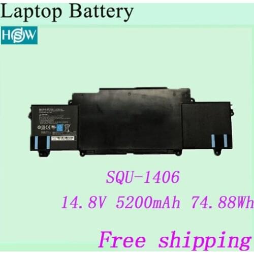 14.8V 5200mAh /74.88Wh SQU-1406 Laptop battery For ThundeRobot 911-E1 911-T2A Chimera CX-9
