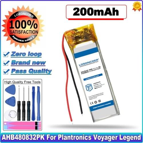 LOSONCOER AHB480832PK Good Quality Battery for PLANTRONICS Voyager Legend,5200 Headest 2712090-0983 Batteries