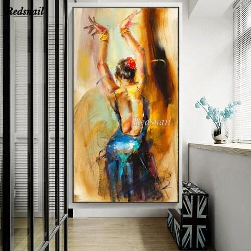 5D DIY Diamond Painting rhinestone Full Drill mosaic Diamant Embroidery large Home Decor Abstract Dancing Ballerina Girl EE1067