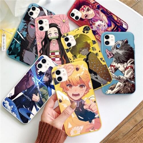 Demon Slayer Iphone Case for IPhone 12 Mini 11 Pro 7 8 6 6S Plus X XS Max Xr Kimetsu No Yaiba Anime Phone Case