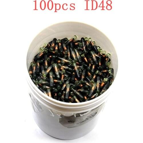 100pcs after market ID48 transponder chip Blank OEM ID-48 Transponder Chip Glass ID 48 Unlock Chip For VW Audi Honda car key