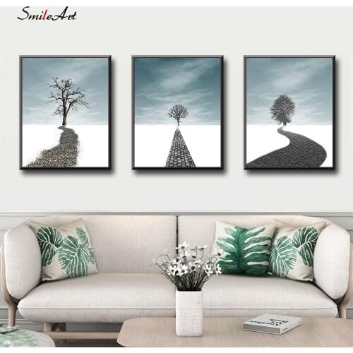 The Trees In The Snow The Road On The Snow The Pictures On The Living Room Wall The Pictures On The Decoration Wall