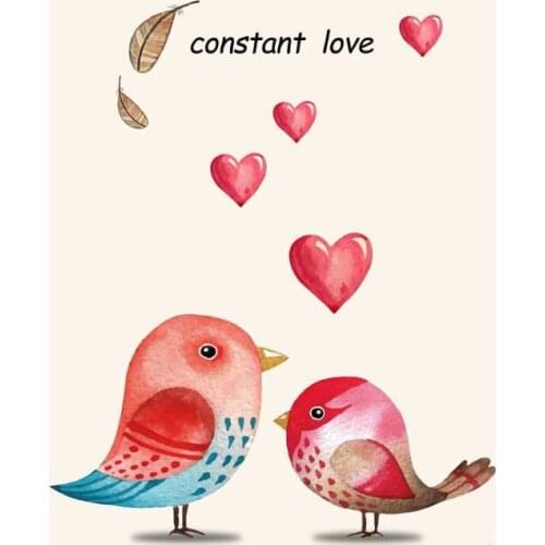 Lovebirds The wooden puzzle 1000 pieces ersion jigsaw puzzle white card adult childrens educational toys