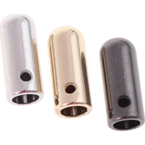 Alloy Round Head Shape Cord Stopper Rope Ends With Screw Lid Lock Toggle Cord End For Clothes Bag Sportswear Shoelace Rope Parts