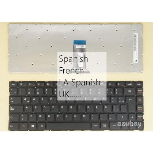 UK French Latin Spanish Keyboard For Lenovo Yoga 500-14IBD 500-14IHW 500-14ACL 500-14ACZ SN20G63018 MP-13P96E0J6864 T5S1B-SPA