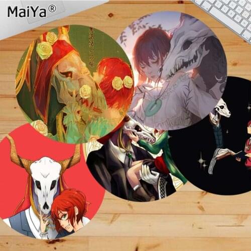 Babaite Your Anime The Ancient Magus Bride Laptop Computer round desk pads Mousepad gaming Mousepad Rug For PC Laptop Notebook