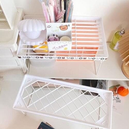 Kitchen Storage Organzier Rack Foldable Bedroom Cosmetic Storage Cabinet Clothing Closet Organizer Shelves Office Home Holder
